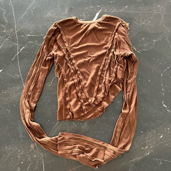 SAMI MIRO VINTAGE ASYMMETRIC LONG SLEEVE SHIRT - Picture 2 of 3